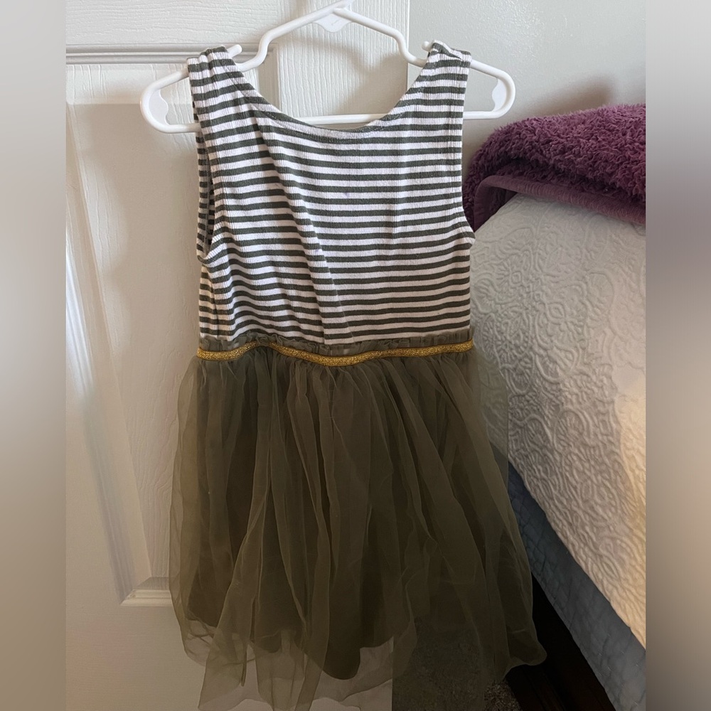 Mini Boden Jersey Tulle Mix Dress
